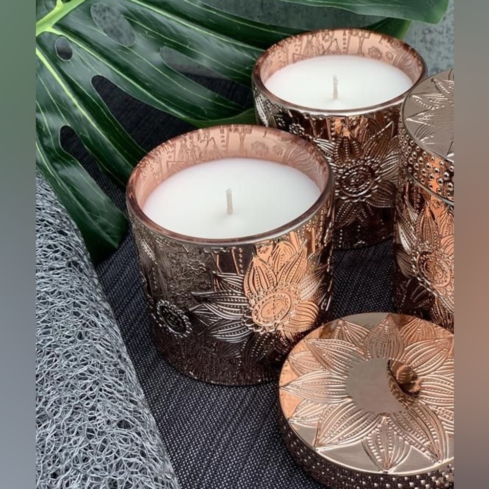 NEW Luxury Candles (Custom/Handmade) (Rose Gold)